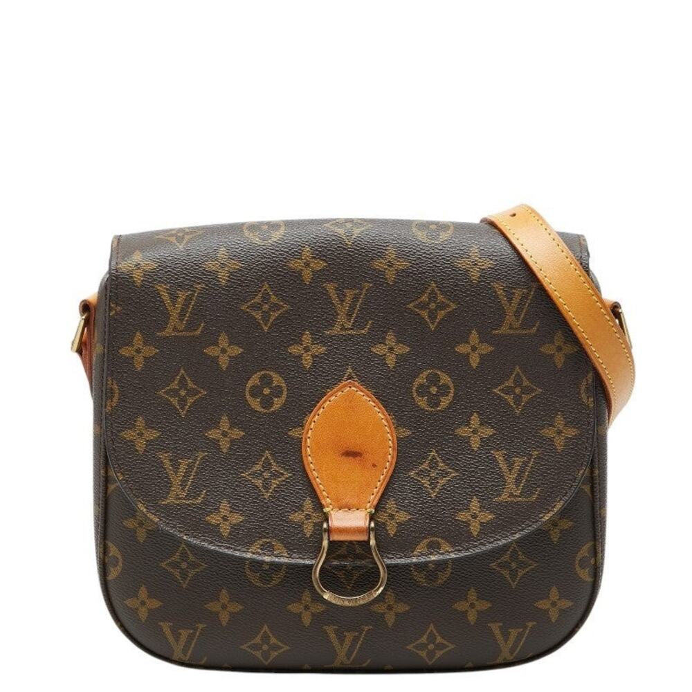 Louis Vuitton Monogram Saint Cloud 24 Shoulder Bag Brown